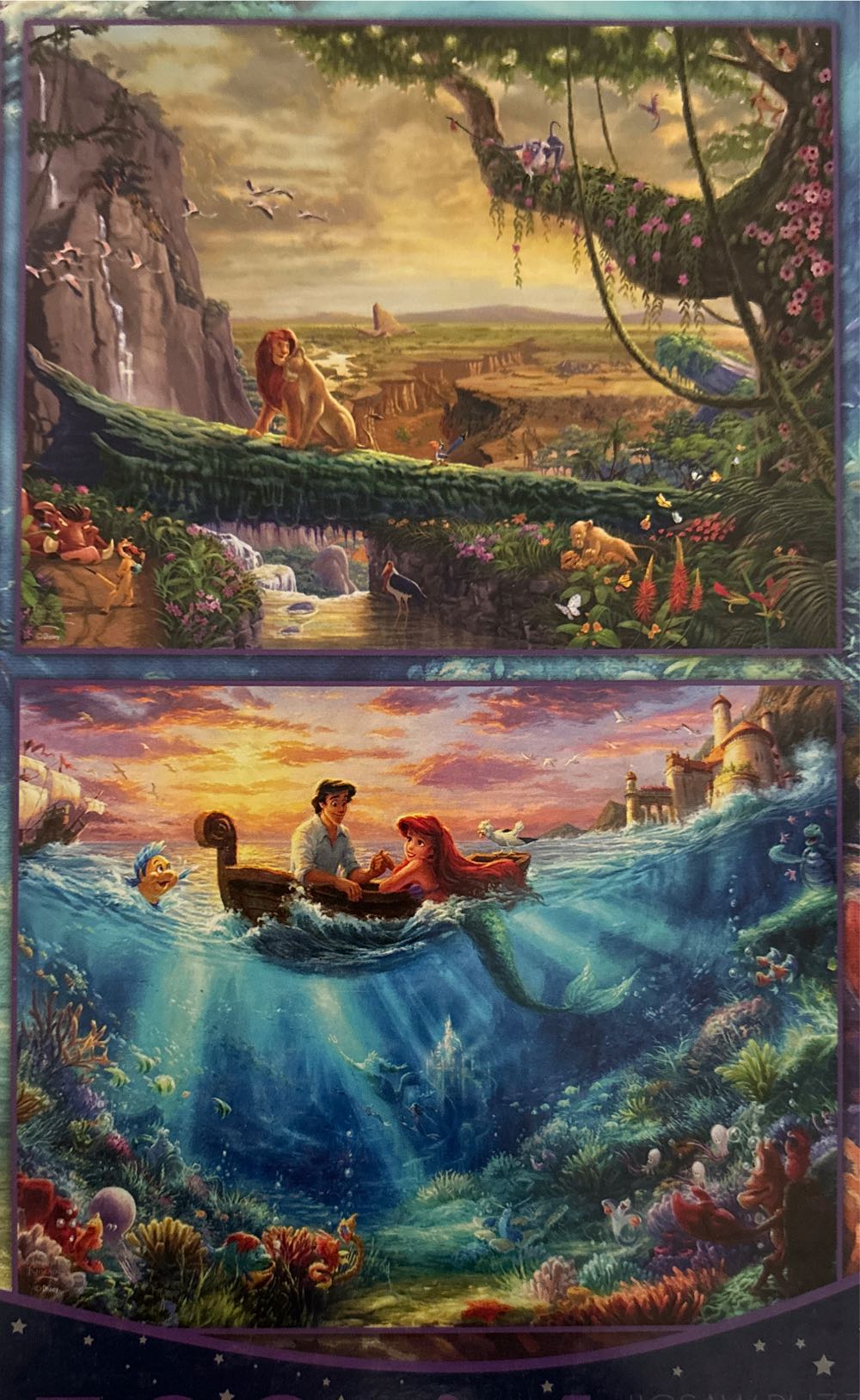 Disney Thomas Kinkade- 4 Pack - Ceaco puzzle collectible [Barcode 021081036733] - Main Image 4