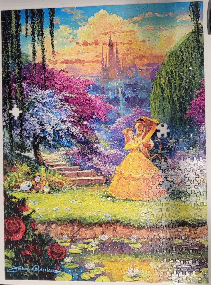 Disney Garden Waltz (Beauty And The Beast) - Ceaco puzzle collectible [Barcode 021081230308] - Main Image 2