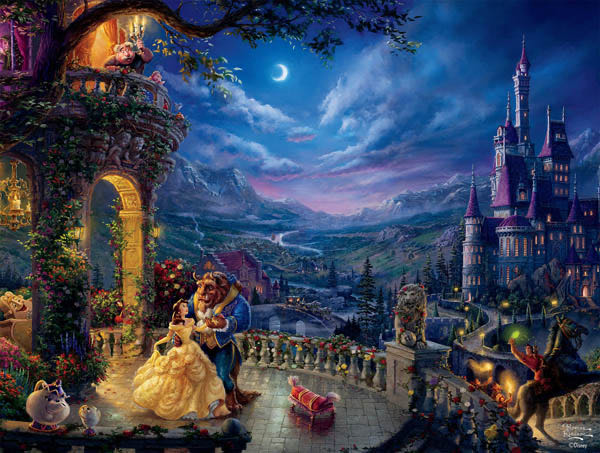 Beauty and the Beast - Dancing In The Moonlight - Ceaco puzzle collectible [Barcode 021081290975] - Main Image 2