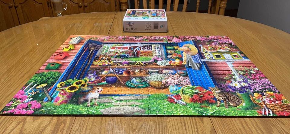 Farm Flower Shed (Saskia Lenen) - Buffalo puzzle collectible - Main Image 2