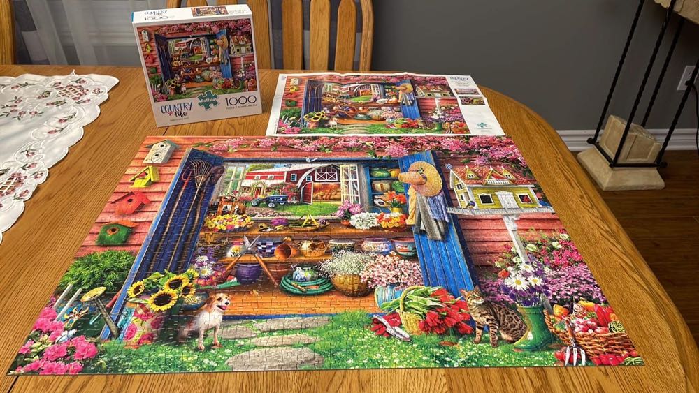 Farm Flower Shed (Saskia Lenen) - Buffalo puzzle collectible - Main Image 4