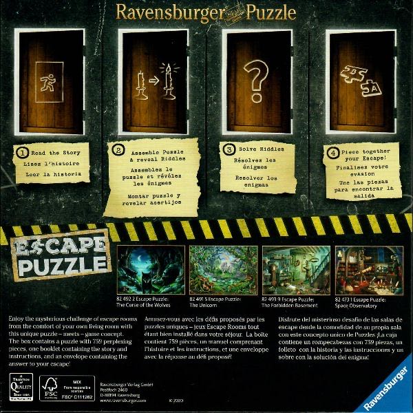 Ravensburger: Escape Room - Space Observatory - Gone puzzle collectible [Barcode 4005556824731] - Main Image 3