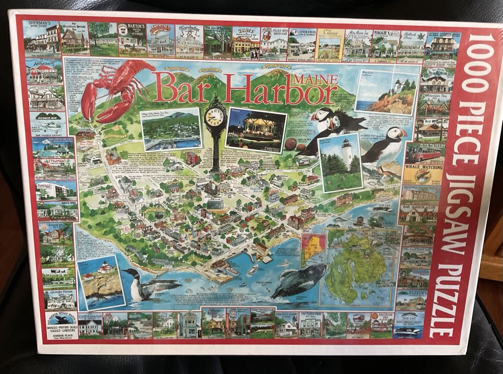 Bar Harbor Maine - White Mountain Puzzles puzzle collectible - Main Image 2