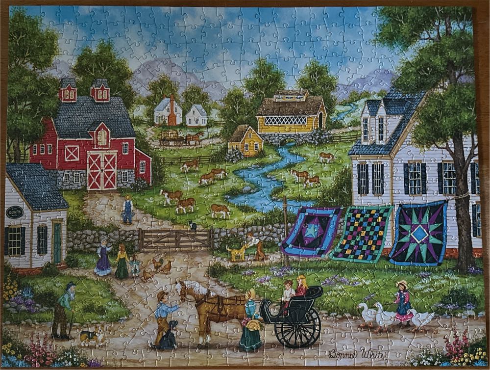 Roadside Gossip - MasterPieces puzzle collectible [Barcode 705988316821] - Main Image 3