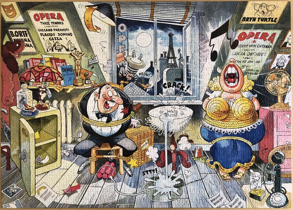 Wasgij Drama at the Opera! - Jumbo puzzle collectible [Barcode 8710126191682] - Main Image 2