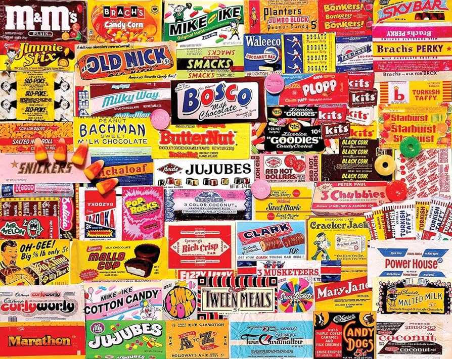 Candy Wrappers - White Mountain puzzle collectible [Barcode 724819254781] - Main Image 2