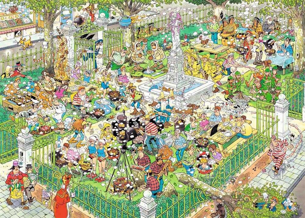 19079 - BBQ Party/Food truck festival puzzle collectible - Main Image 2