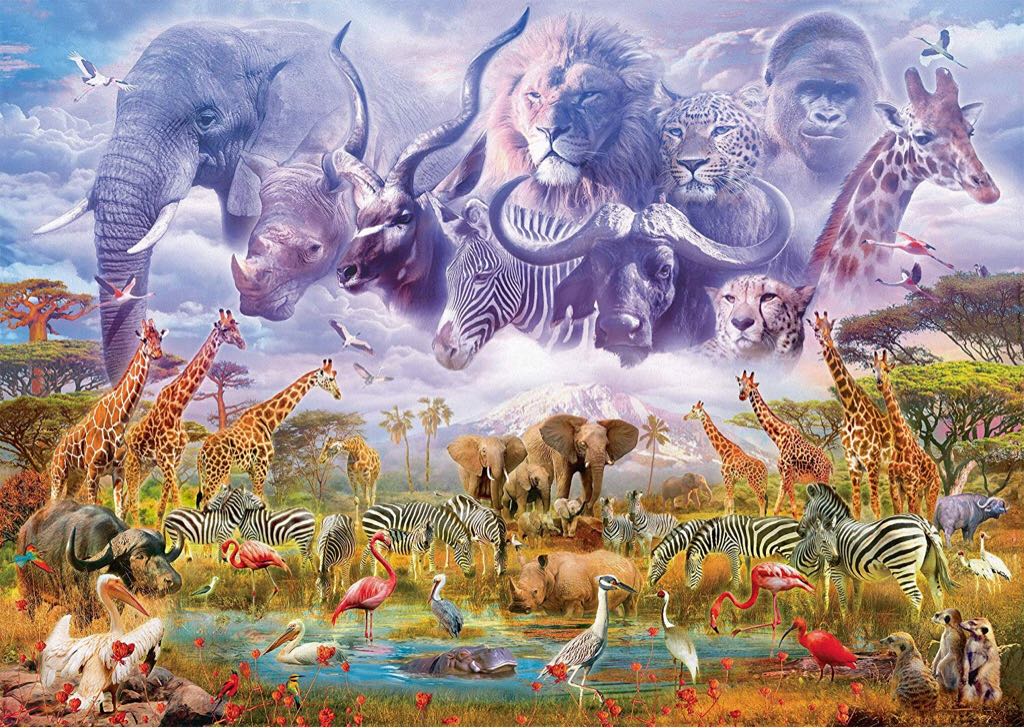 JPK Animals at the Waterhole 58356 - Schmidt puzzle collectible - Main Image 2
