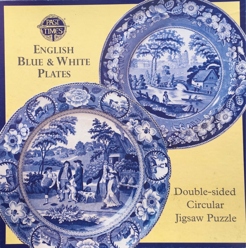 English Blue And White Plates 4957 - Past Times puzzle collectible - Main Image 1