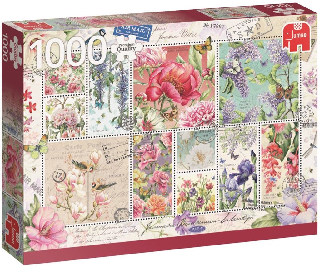 Flower Stamps 18597 - Jumbo puzzle collectible - Main Image 2