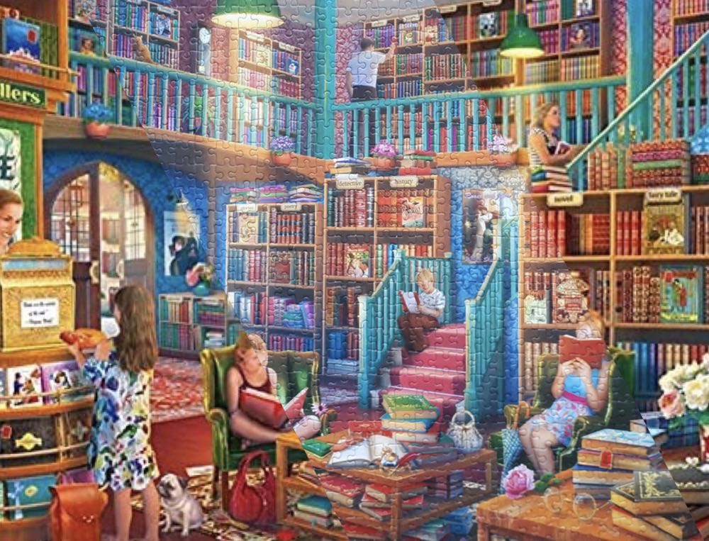 An Afternoon In The Bookshop - Falcon de luxe puzzle collectible [Barcode 8710126112670] - Main Image 4