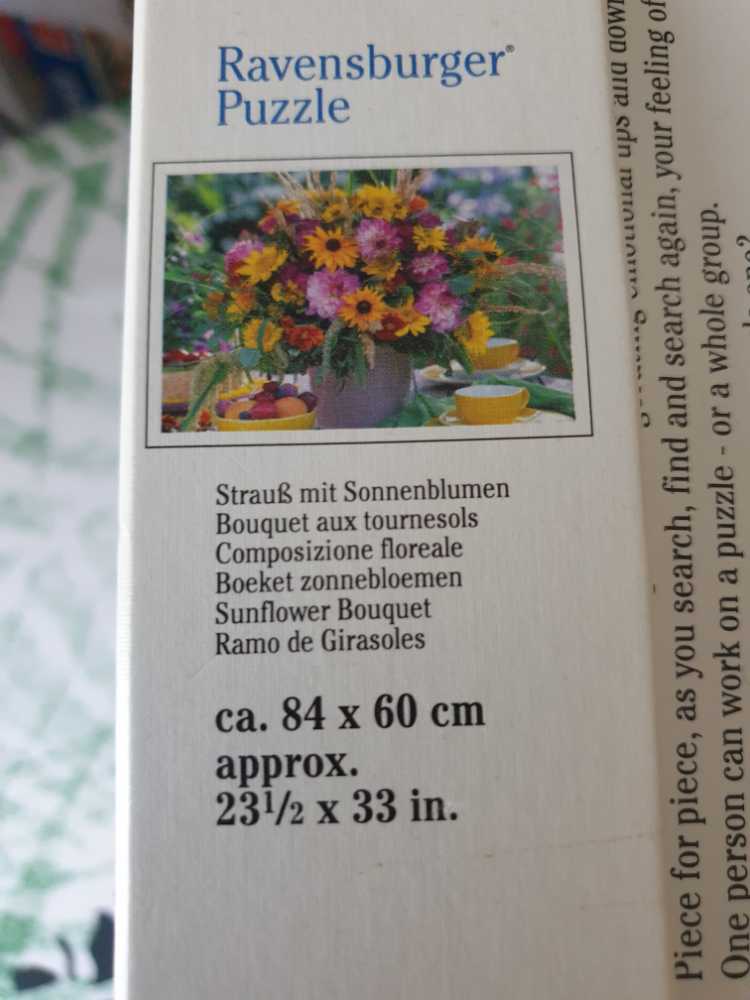 Sunflower Bouquet - Ravensburger 🇩🇪 puzzle collectible [Barcode 4005556162475] - Main Image 2