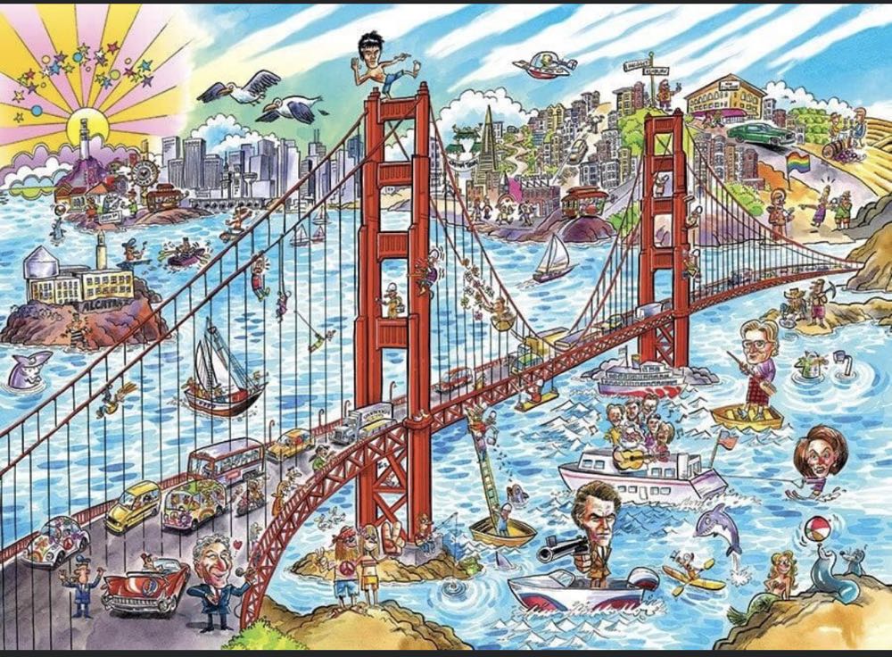 Doodletown: San Francisco - Cobble Hill puzzle collectible [Barcode 625012535045] - Main Image 4