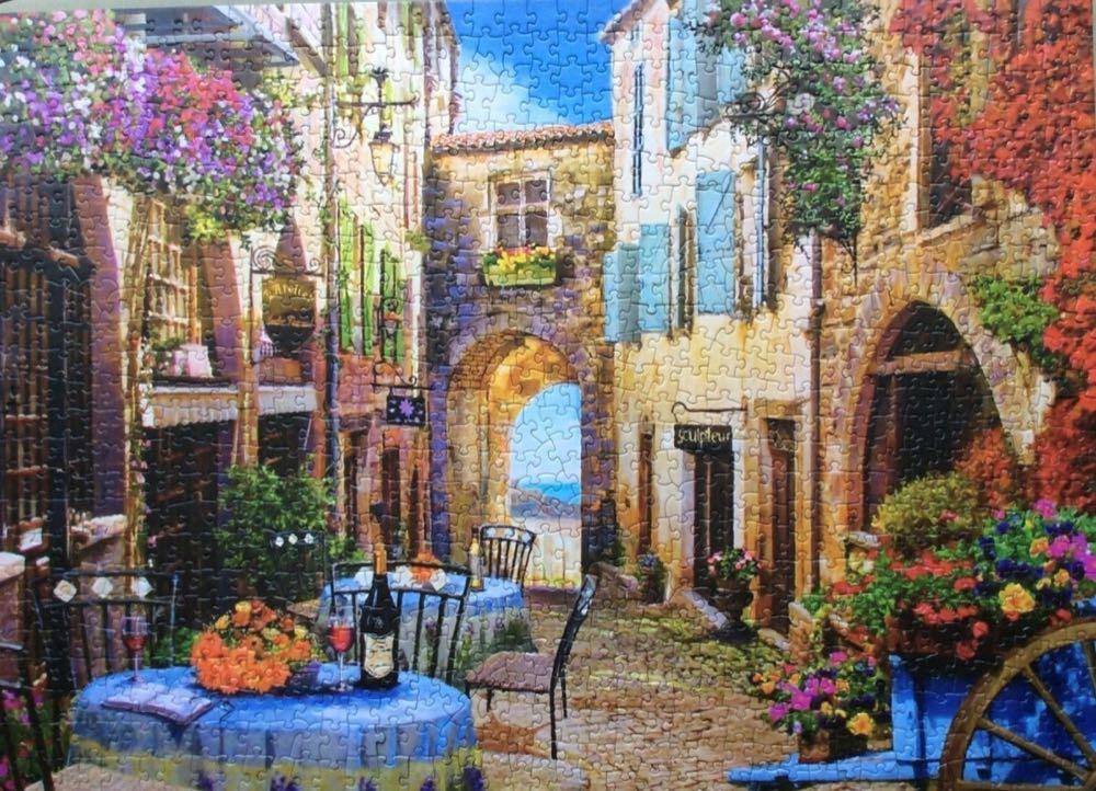 Travel: French Village 1000 Pieces - Cobble Hill puzzle collectible [Barcode 625012800792] - Main Image 3