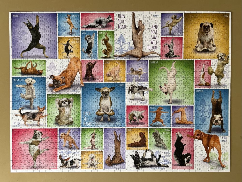 Yoga Dogs - EuroGraphics puzzle collectible [Barcode 628136609548] - Main Image 2