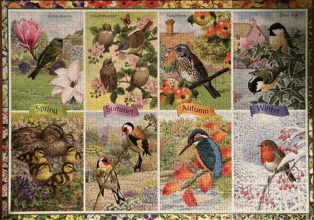 Seasonal Garden Birds 🐦 - Falcon de luxe puzzle collectible [Barcode 8710126111574] - Main Image 3