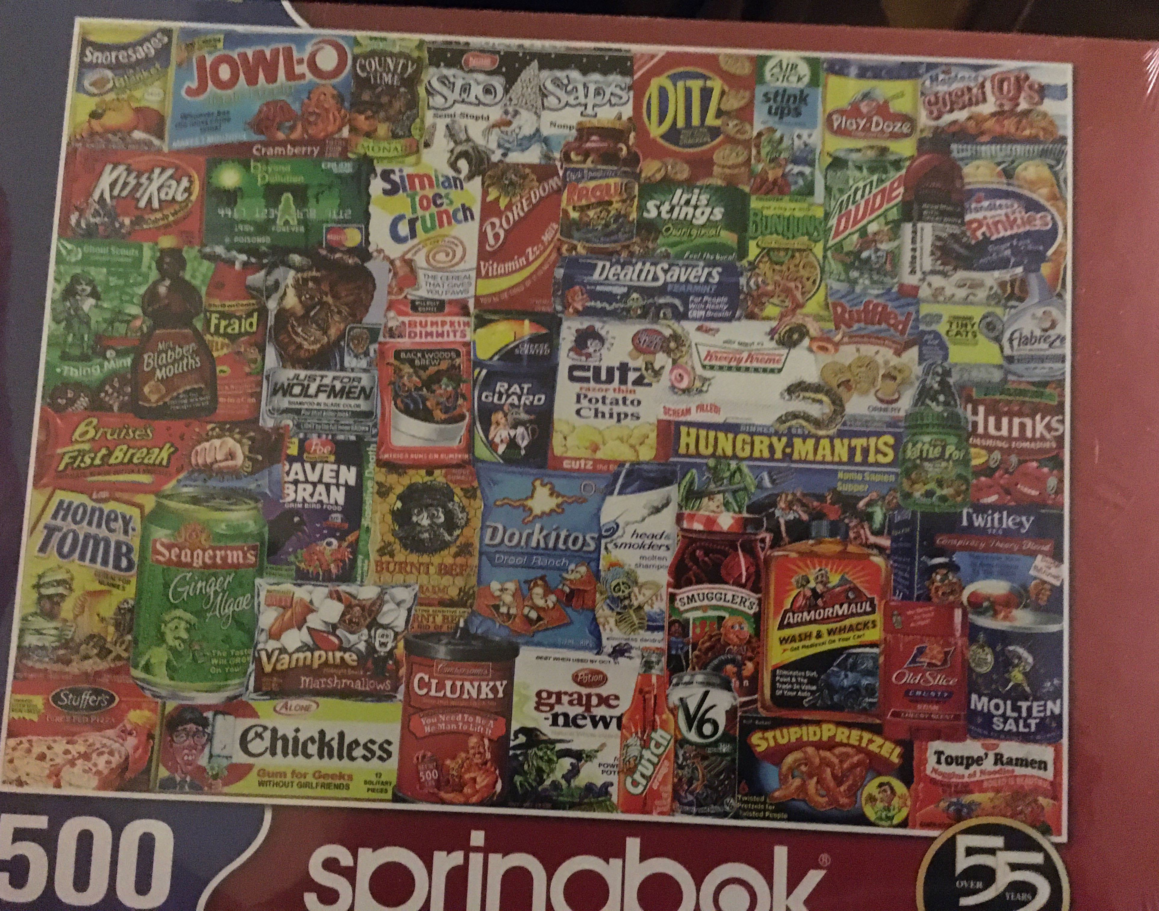 SOLD - Looney Labels - Springbok puzzle collectible [Barcode 091683015924] - Main Image 1