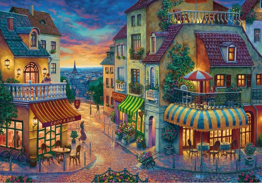 An Evening in Paris - Ravensburger puzzle puzzle collectible [Barcode 4005556152650] - Main Image 2