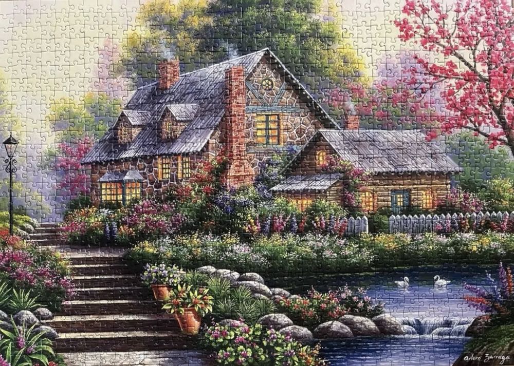 Romantic Cottage (1) - Ravensburger puzzle collectible [Barcode 4005556151844] - Main Image 3