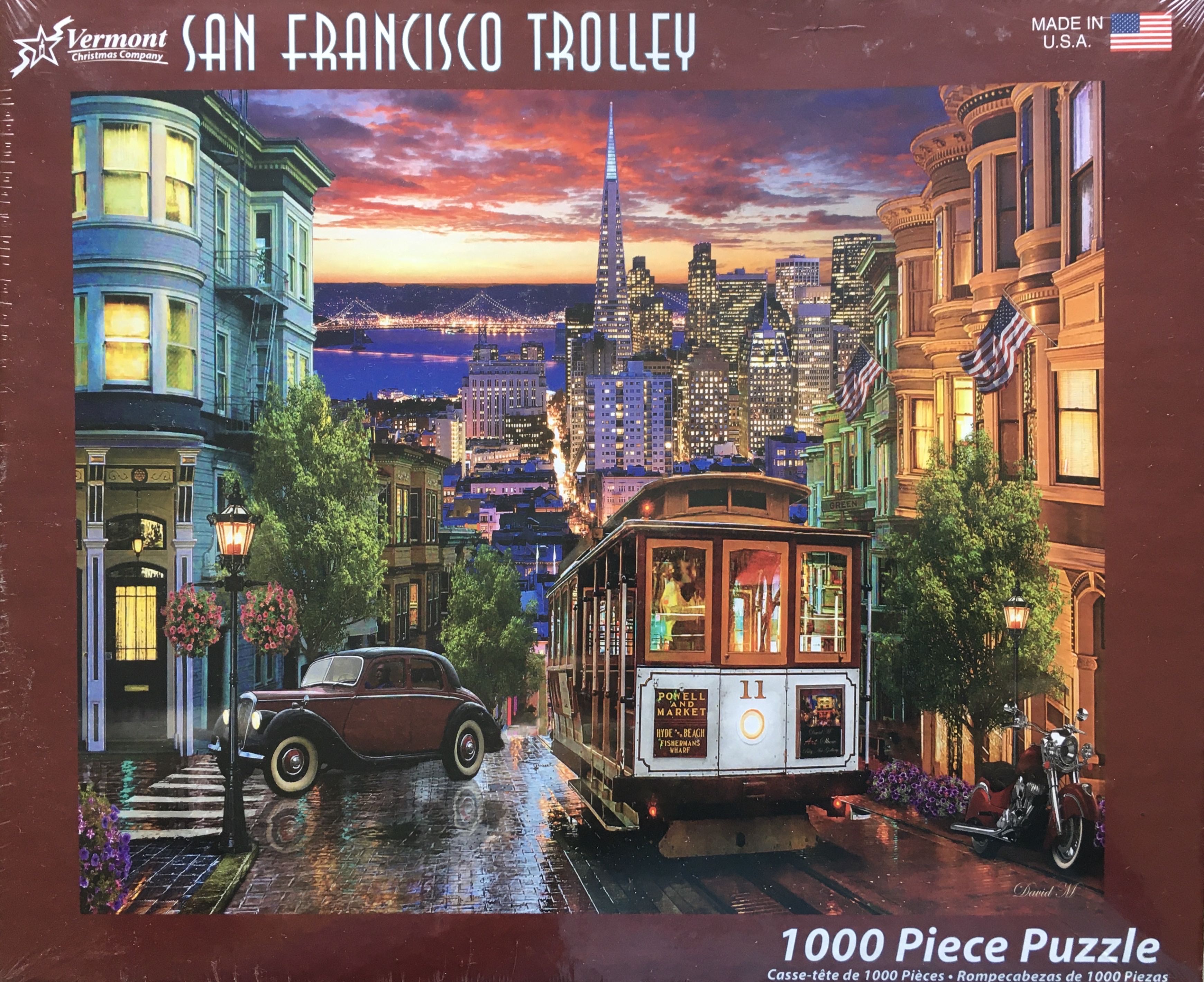 San Francisco Trolley - Vermont Christmas Company puzzle collectible [Barcode 819273020598] - Main Image 1