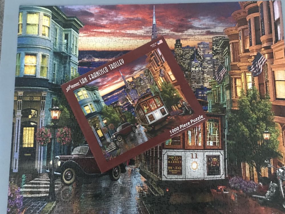 San Francisco Trolley - Vermont Christmas Company puzzle collectible [Barcode 819273020598] - Main Image 3