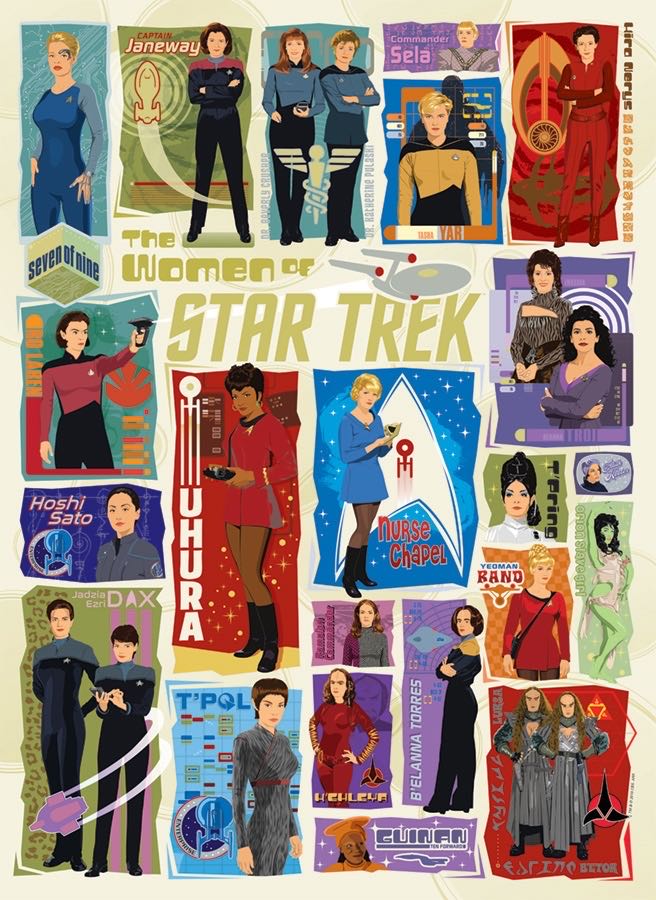 The Women Of Star Trek - Cobble Hill puzzle collectible [Barcode 625012802215] - Main Image 2