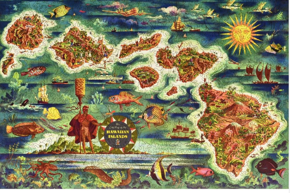 The Dole Map Of The Hawaiian Islands - Liberty puzzles puzzle collectible - Main Image 3