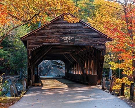 Albany Covered Bridge - White Mountain Puzzles puzzle collectible - Main Image 2