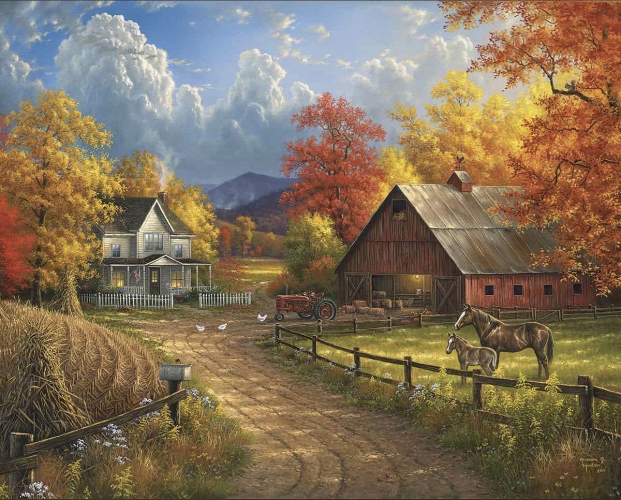 Country Blessing - White Mountain Puzzles puzzle collectible - Main Image 2
