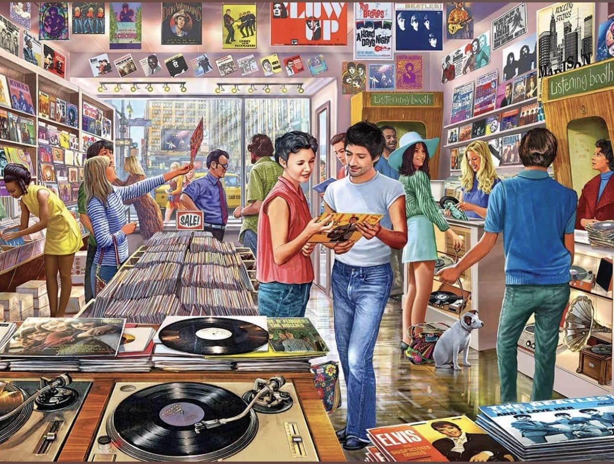 Vintage Records - White Mountain Puzzles puzzle collectible - Main Image 2