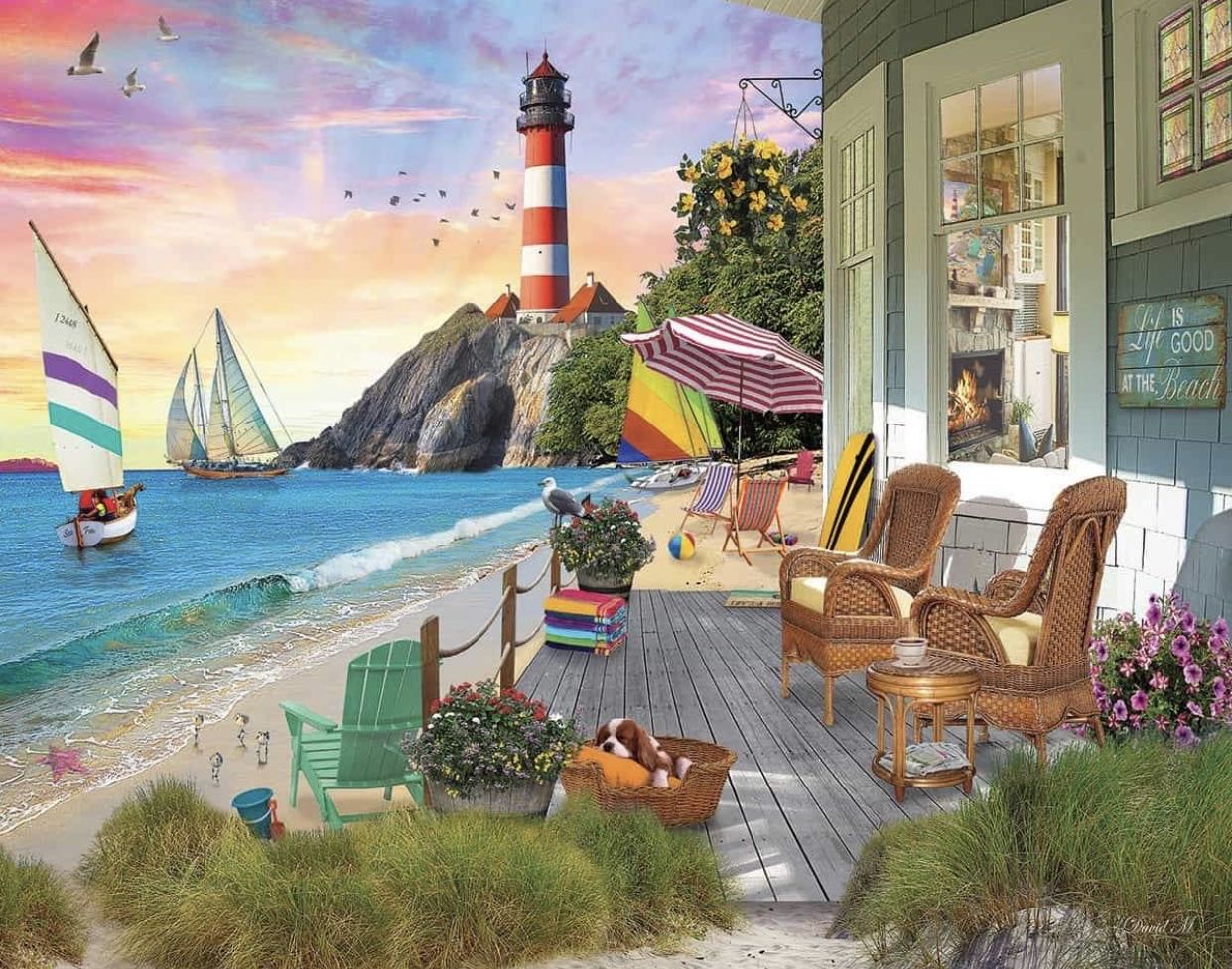 Beach Vacation - White Mountain Puzzles puzzle collectible - Main Image 2