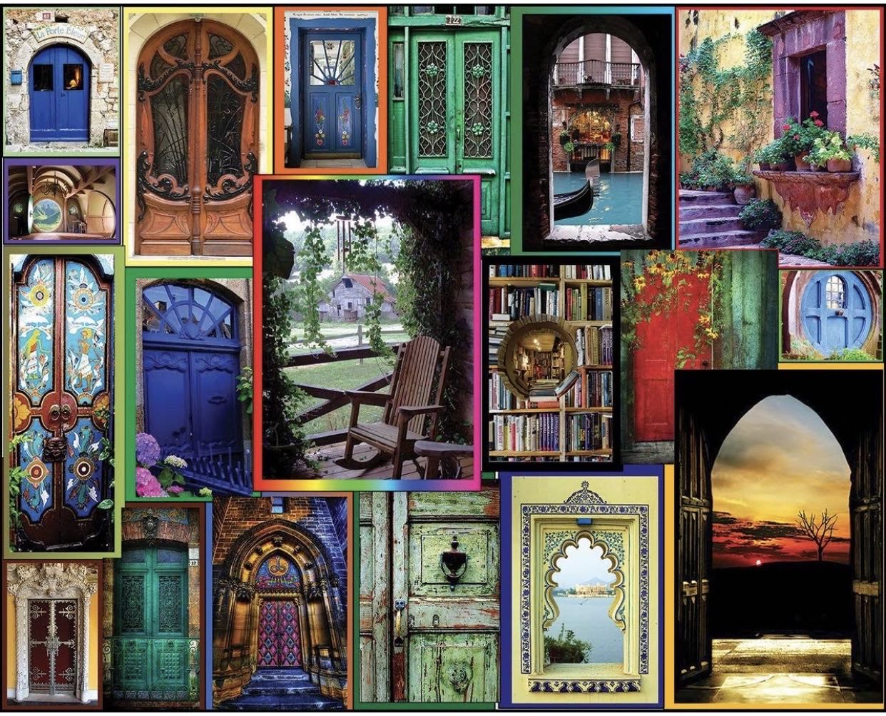 Doors Of The World 1 Piece Missing - White Mountain Puzzles puzzle collectible - Main Image 2