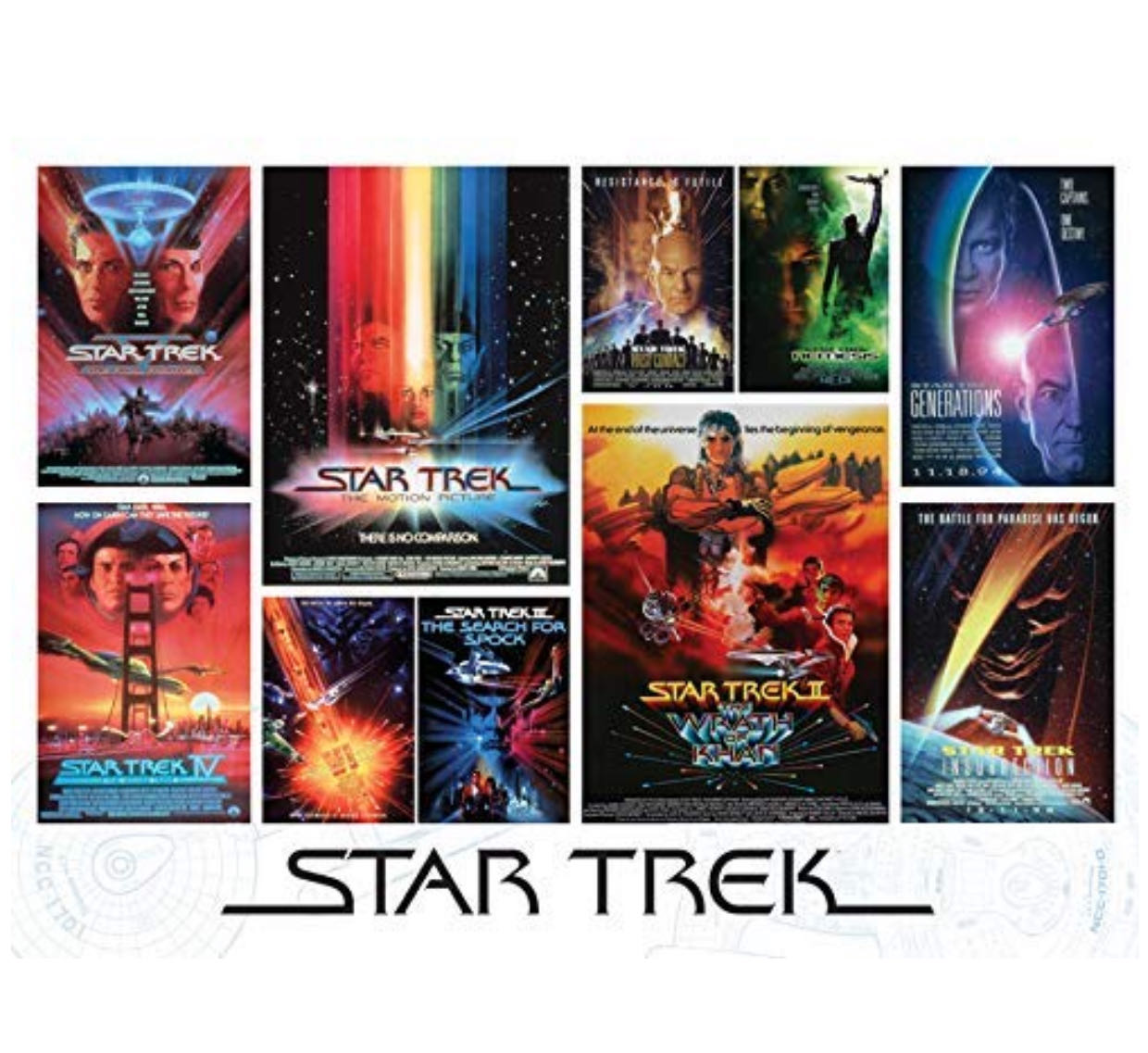 Star Trek: Films - Cobble Hill puzzle collectible [Barcode 625012802239] - Main Image 2