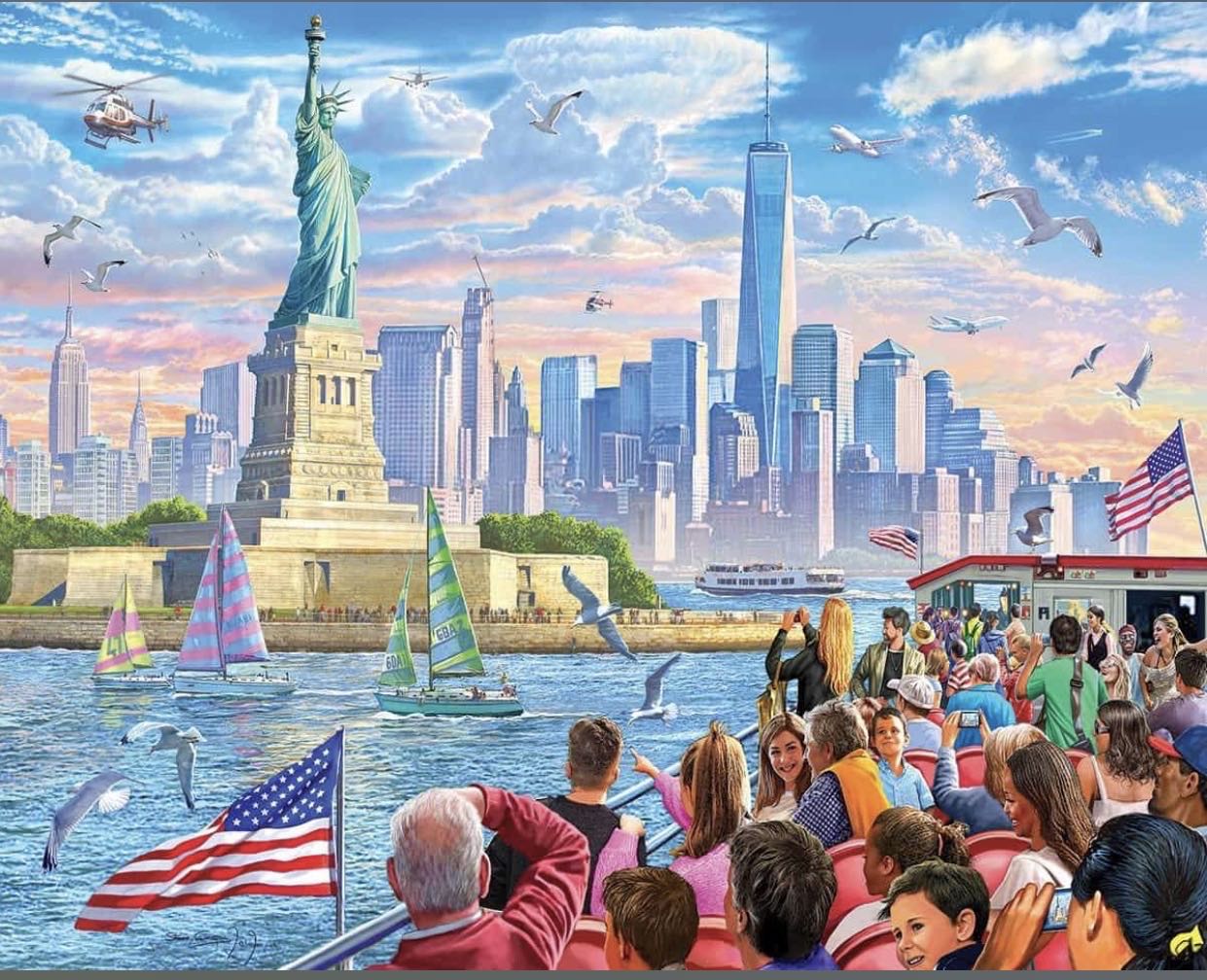 Statue Of Liberty - White Mountain Puzzles puzzle collectible - Main Image 2
