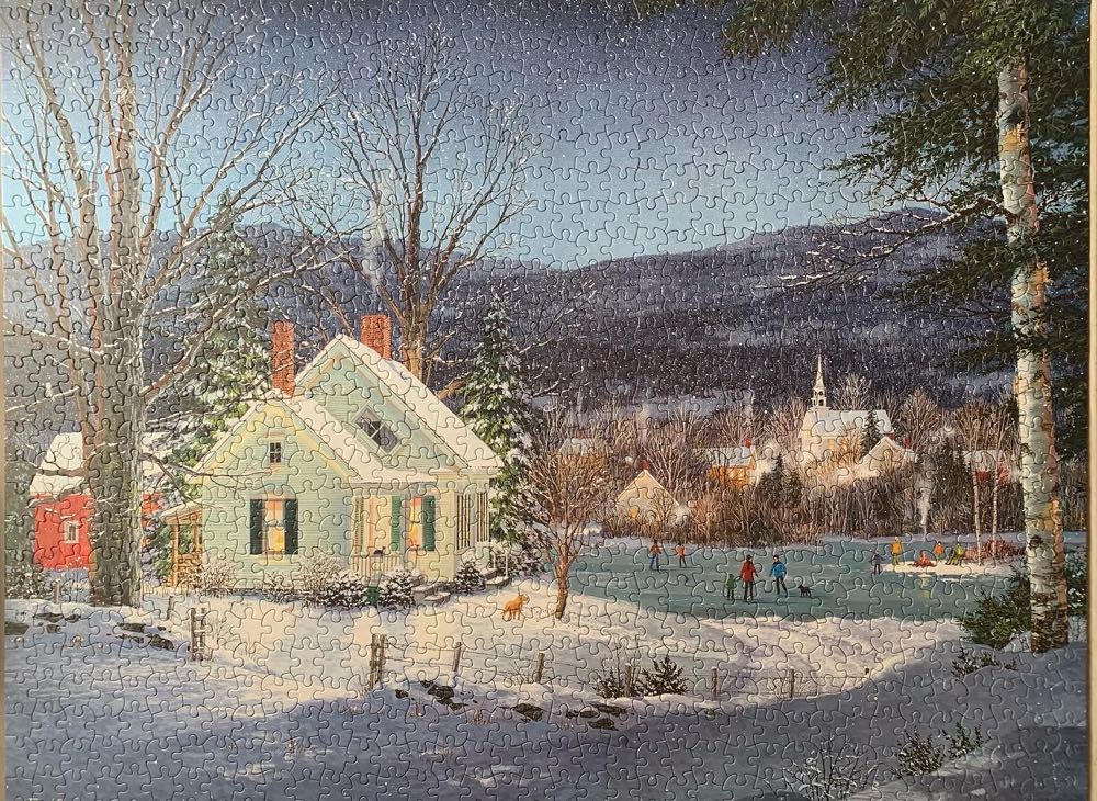 Skating Party - White Mountain Puzzles puzzle collectible - Main Image 3