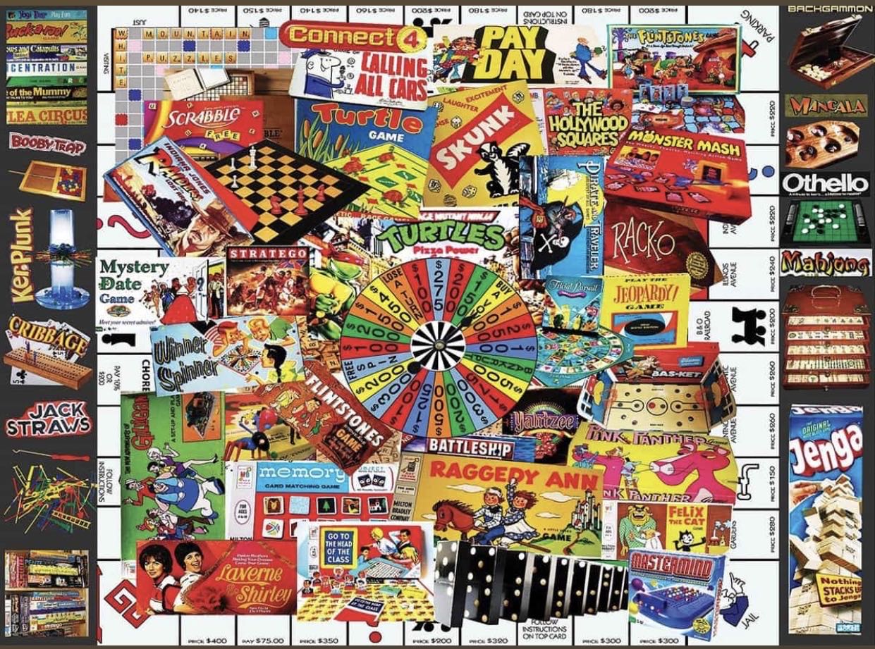 Games We Loved Family Time Puzzle - White Mountain Puzzles puzzle collectible - Main Image 2