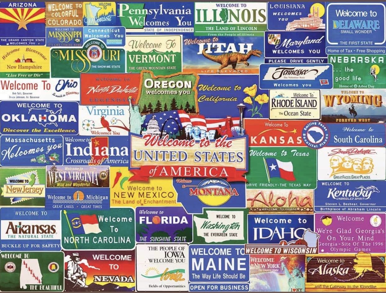 Welcome To America - White Mountain Puzzles puzzle collectible - Main Image 2