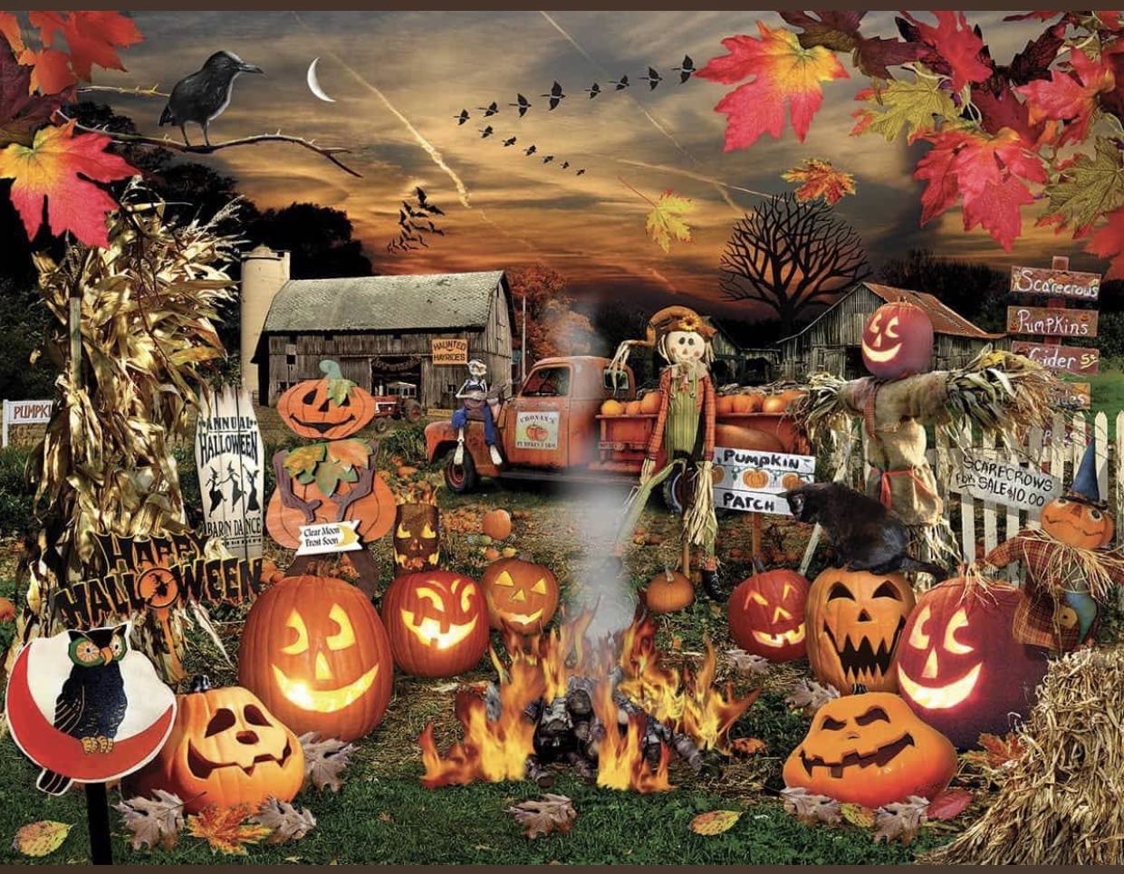 Jack-O-Lanterns - White Mountain Puzzles puzzle collectible - Main Image 2