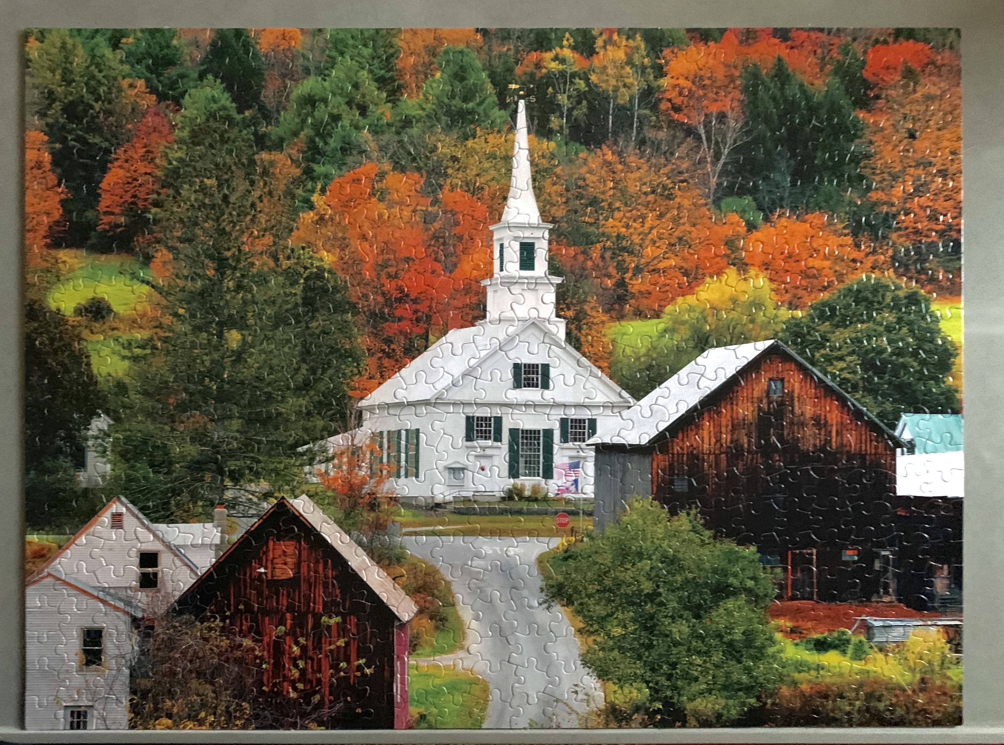 Waits River Church, Vermont🧩 -  Ceaco puzzle collectible - Main Image 2