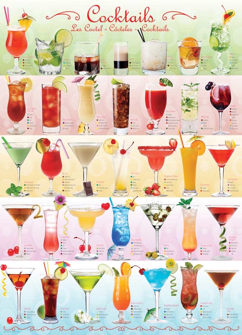 Cocktails - EuroGraphics puzzle collectible - Main Image 2
