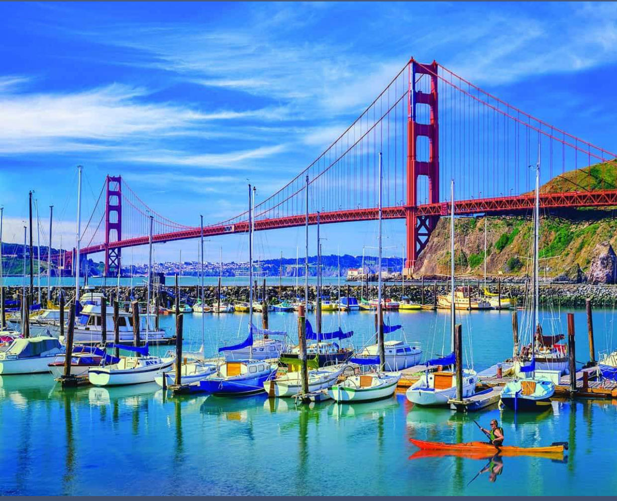 Golden Gate Bridge - White Mountain Puzzles puzzle collectible - Main Image 2