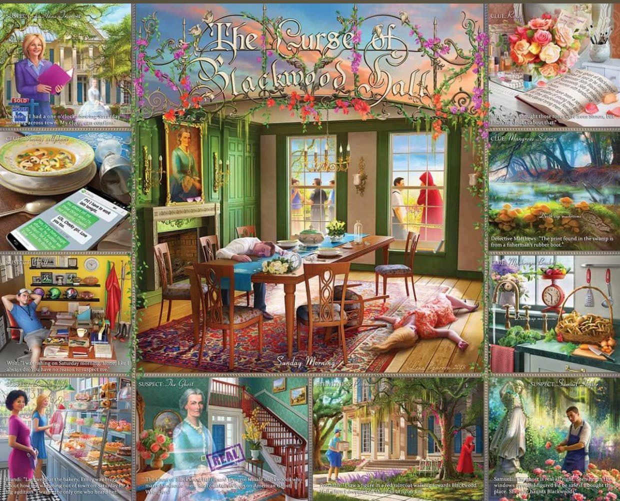 The Curse Of Blackwood Hall - White Mountain Puzzles puzzle collectible - Main Image 2