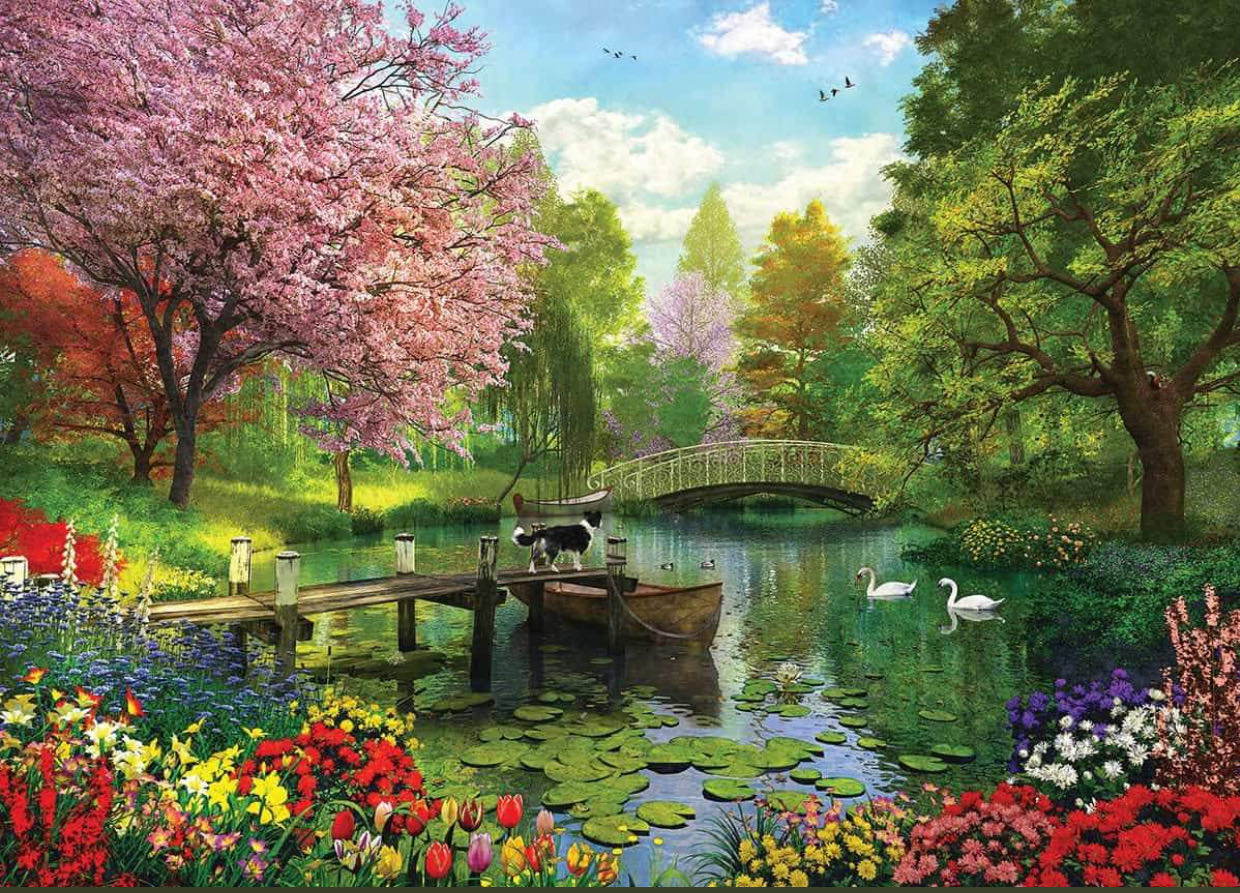 Forest Lake - White Mountain puzzle collectible - Main Image 2