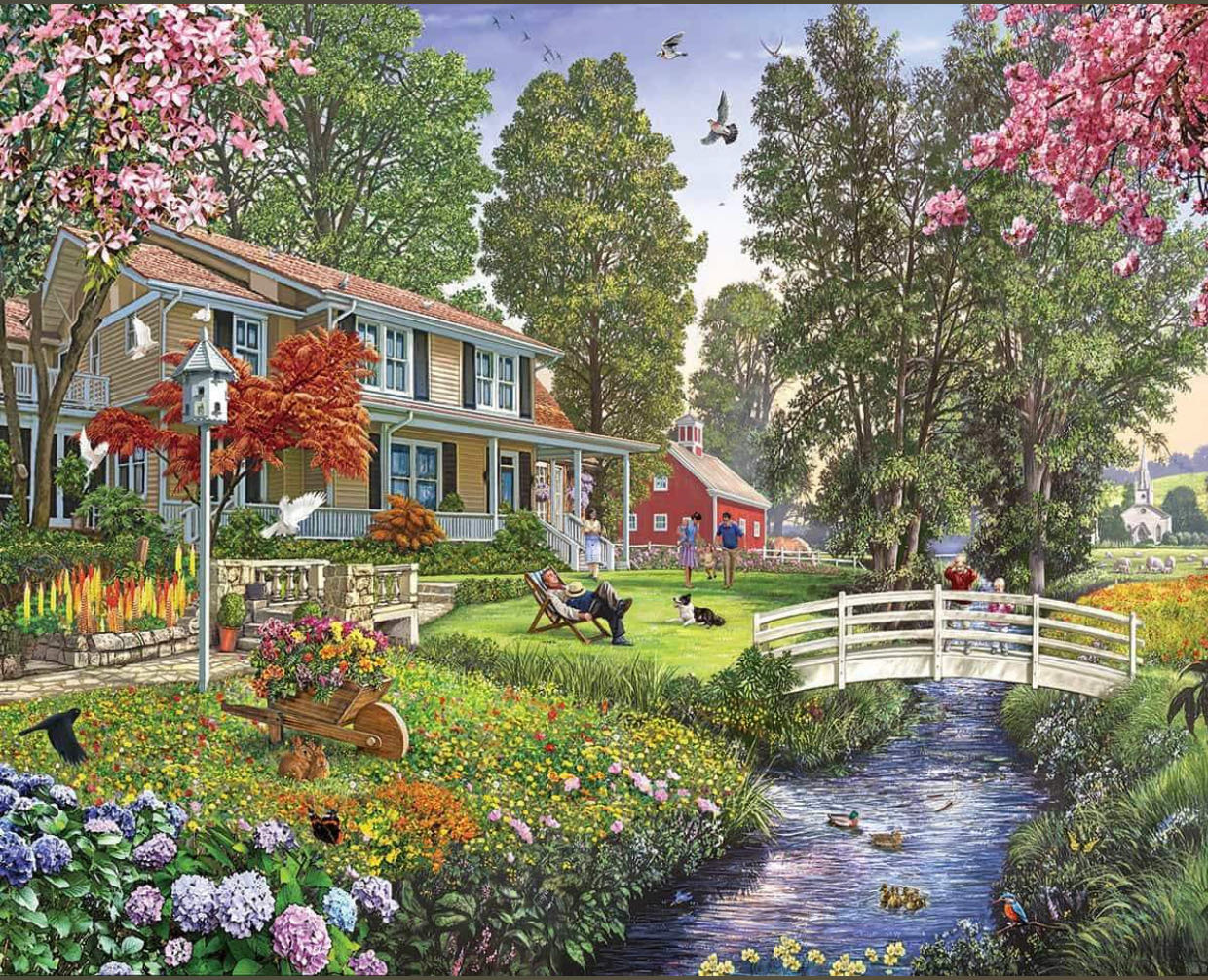 Sunday Afternoon - White Mountain puzzle collectible - Main Image 2