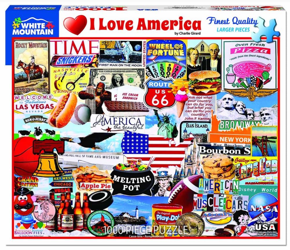 I Love America - White Mountain puzzle collectible - Main Image 1