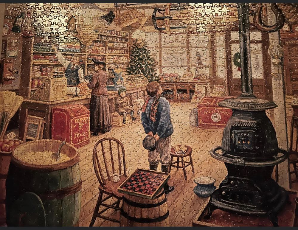 The Olde General Store - White Mountain puzzle collectible [Barcode 724819248537] - Main Image 3