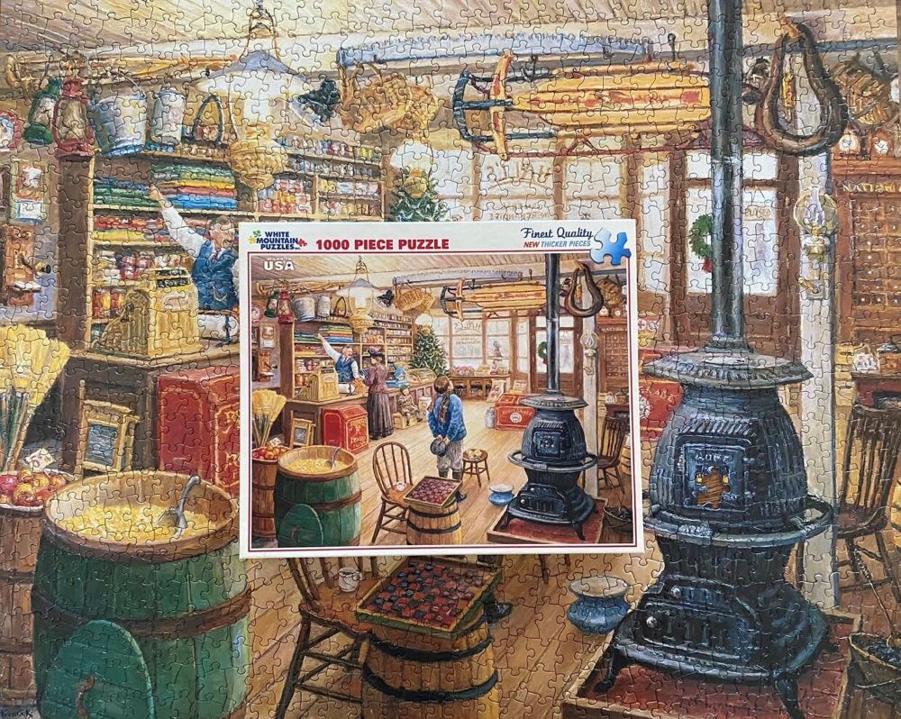 The Olde General Store - White Mountain puzzle collectible [Barcode 724819248537] - Main Image 4