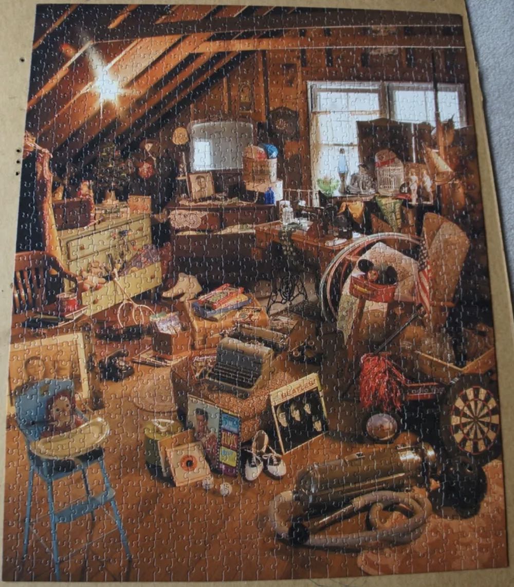 Attic Treasures-sold - White Mountain Puzzles puzzle collectible [Barcode 724819249886] - Main Image 3