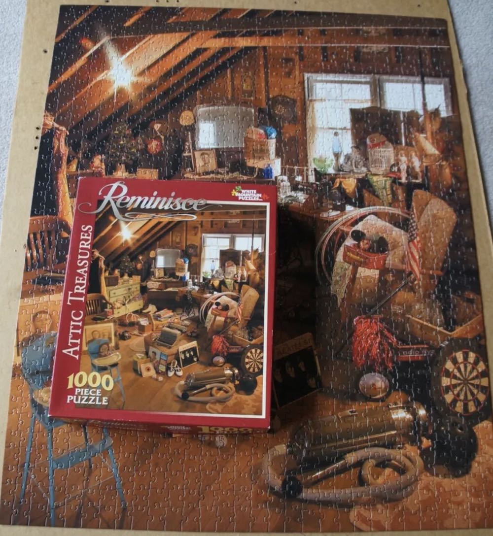 Attic Treasures-sold - White Mountain Puzzles puzzle collectible [Barcode 724819249886] - Main Image 4