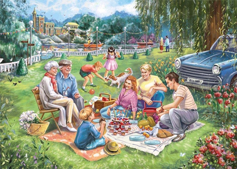 Birthday Picnic APM - Falcon de luxe puzzle collectible [Barcode 8710126112632] - Main Image 2